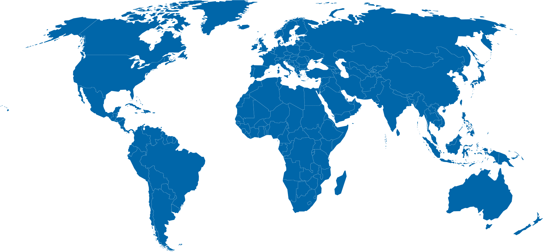 Map of Inspire Global Talent's worldwide presence
